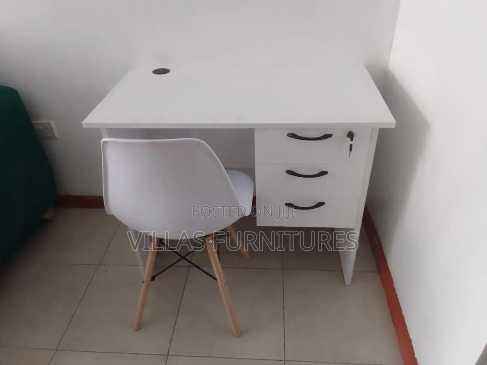 Hard Plastic Eames Chair and Study Table