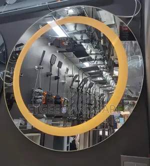 Circle Led Mirror With White, Warm White And Yellow