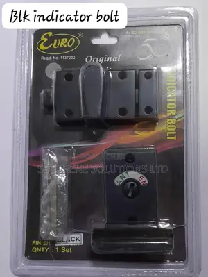 Black Indicator Bolt, Used in Restrooms or Cubicles