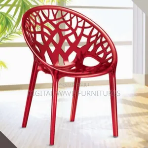 Stackable Red Plastic Dining Chair Kp7