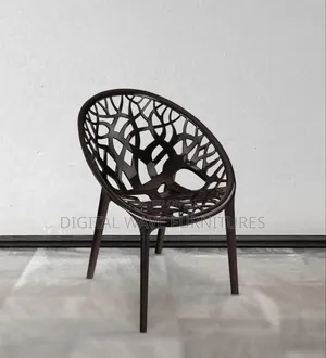 Vintage Black Dining Chair Plastic Ed2