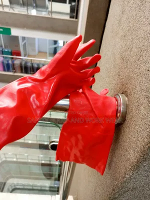 Double Dip Red Pvc Gloves Lightweight.