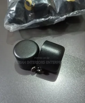 Black Juakali Curtain Rods End Caps