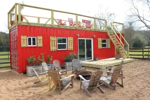 Stylish 40ft Container Home With Deck