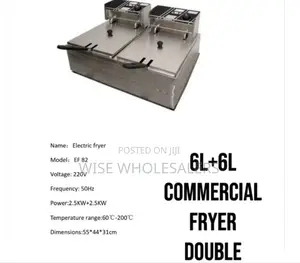 Premier Double Deep Fryer 6l+6l Available