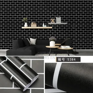 Black and White Lines Brick Wallpapers