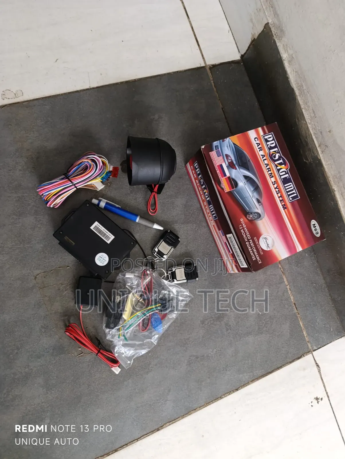 Prestige Security Alarm Without Engine Cut Out