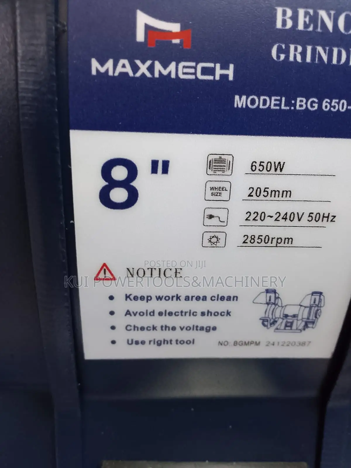 Maxmech 9" Bench Grinder / Knife Sharpener 9"