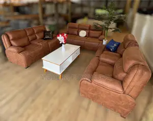 Brown 7 Seater Semi-recliner Sofa/ 7 Seater Sofa