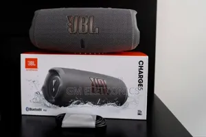 Original JBL Charge 5 Bluetooth Portable Speaker-Black.