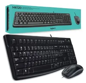 Logitech Usb Wired Keyboard Mouse Combo Mk120