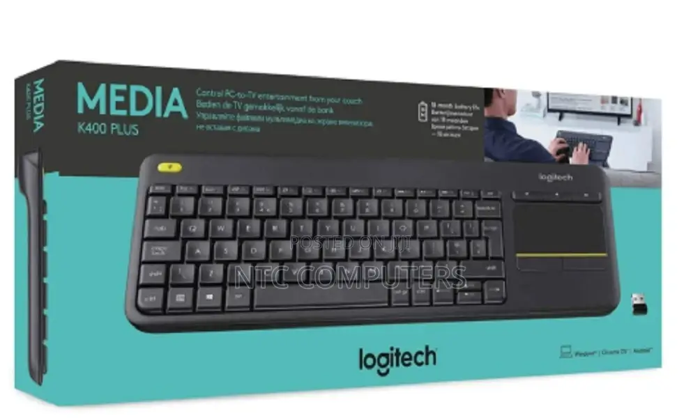 Logitech Wireless Keyboard With Touchpad Plus – 