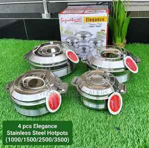 *Signature 4 Pcs Elegance Stainless Steel Insulated Hotpot