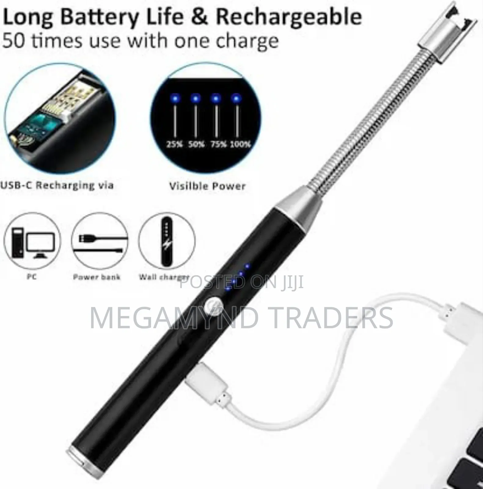 Rechargeable Electric Lighter/Usb Arc BBQ Lighter Wind Proof