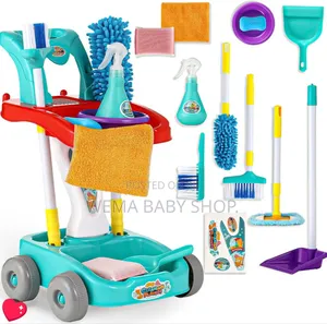 Kids Cleaning Cart Pretend Toys