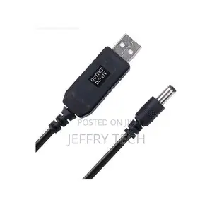 Dc 5v to 12v Usb Cable Boost Stepup Cord for Wifi Router Mod