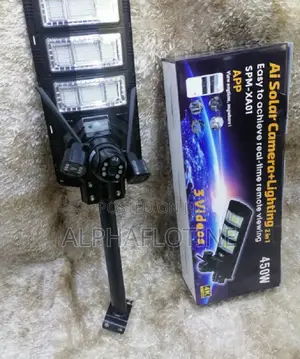 Outdoor Triple Screen Camera Solar Street Lights Camera
