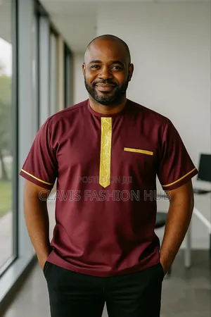 Maroon and Gold Shirt for Men