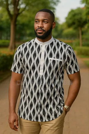 Ready Made Men White Ankara Shirts