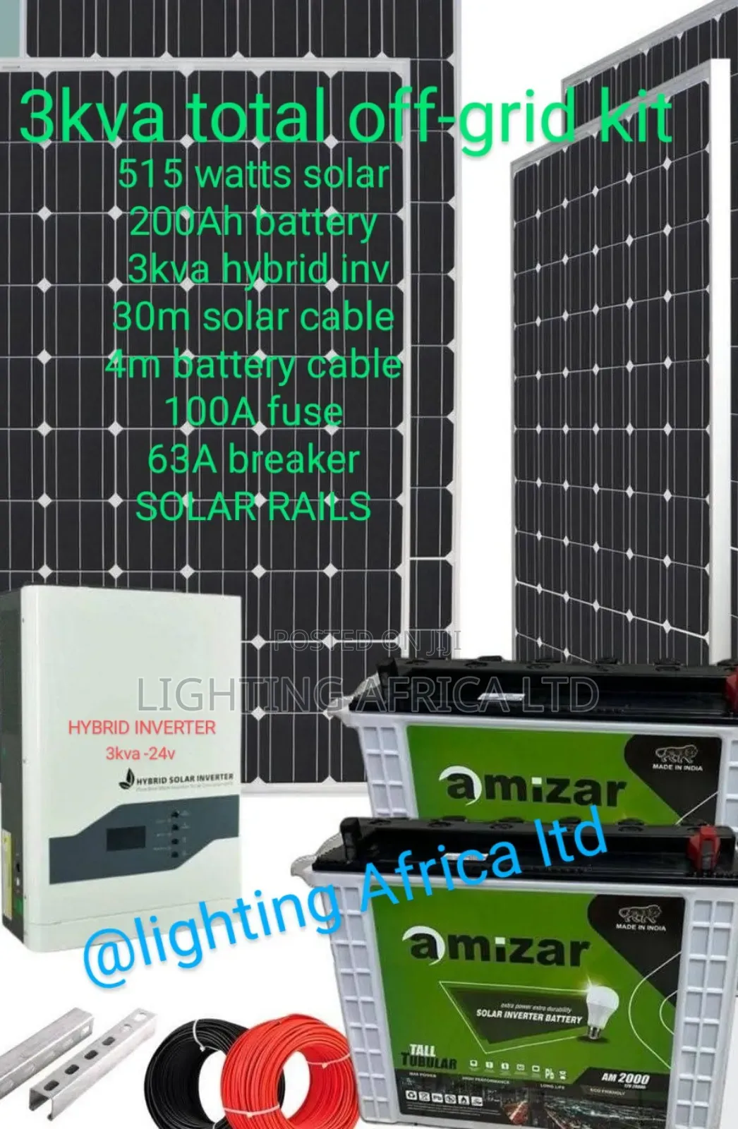 3.0kva Home Solar System Complete Plus Free Installation
