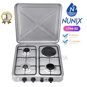 4 Burner Nunix Table Top Cooker 3g + 1e