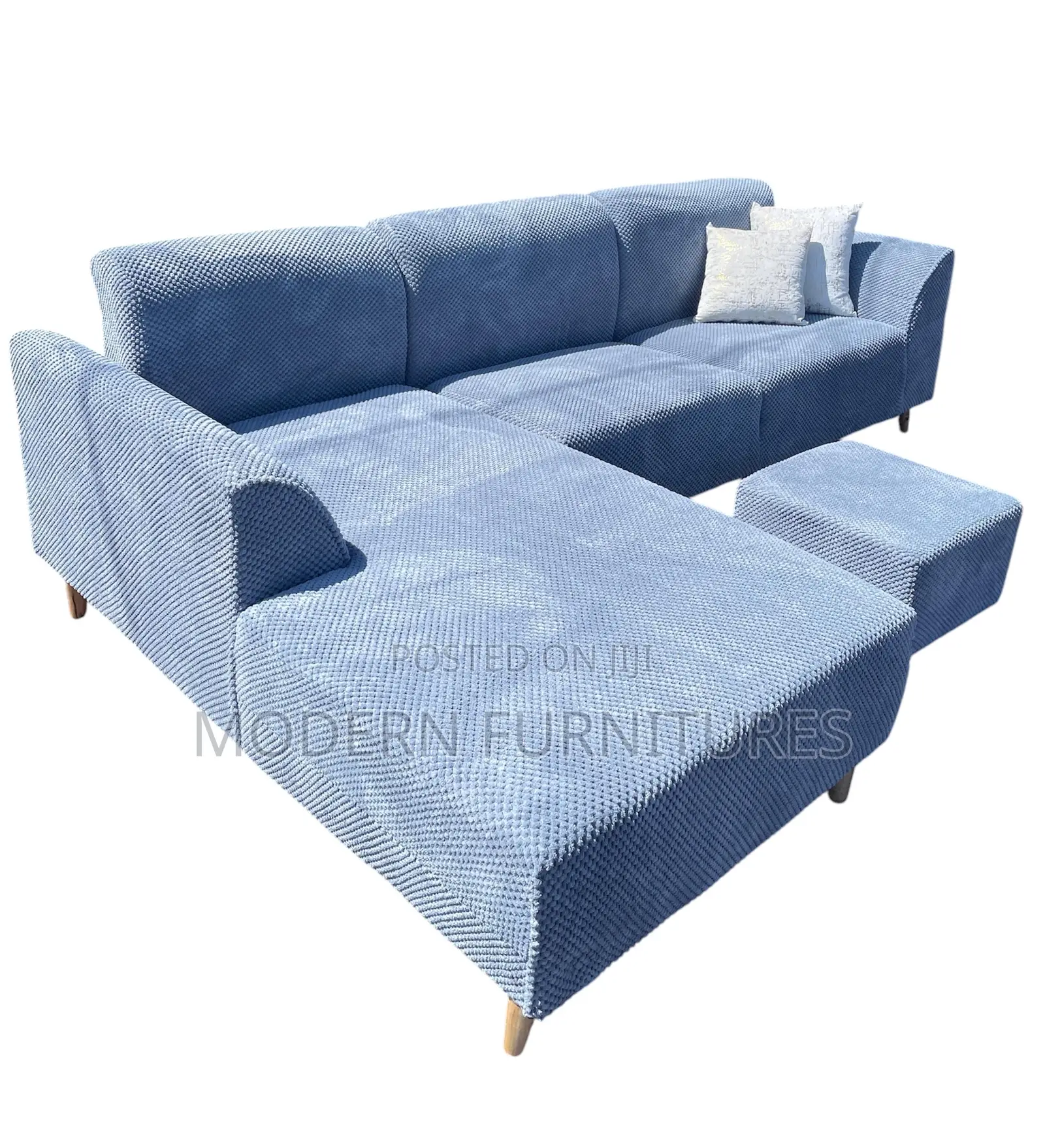 Clean Dark Grey L Sofa