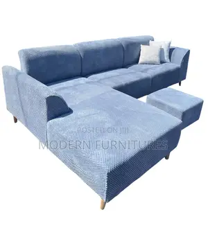 Clean Dark Grey L Sofa