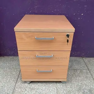 Wooden Cabinets: 3-Drawer Office Storage Unit (Credenza)
