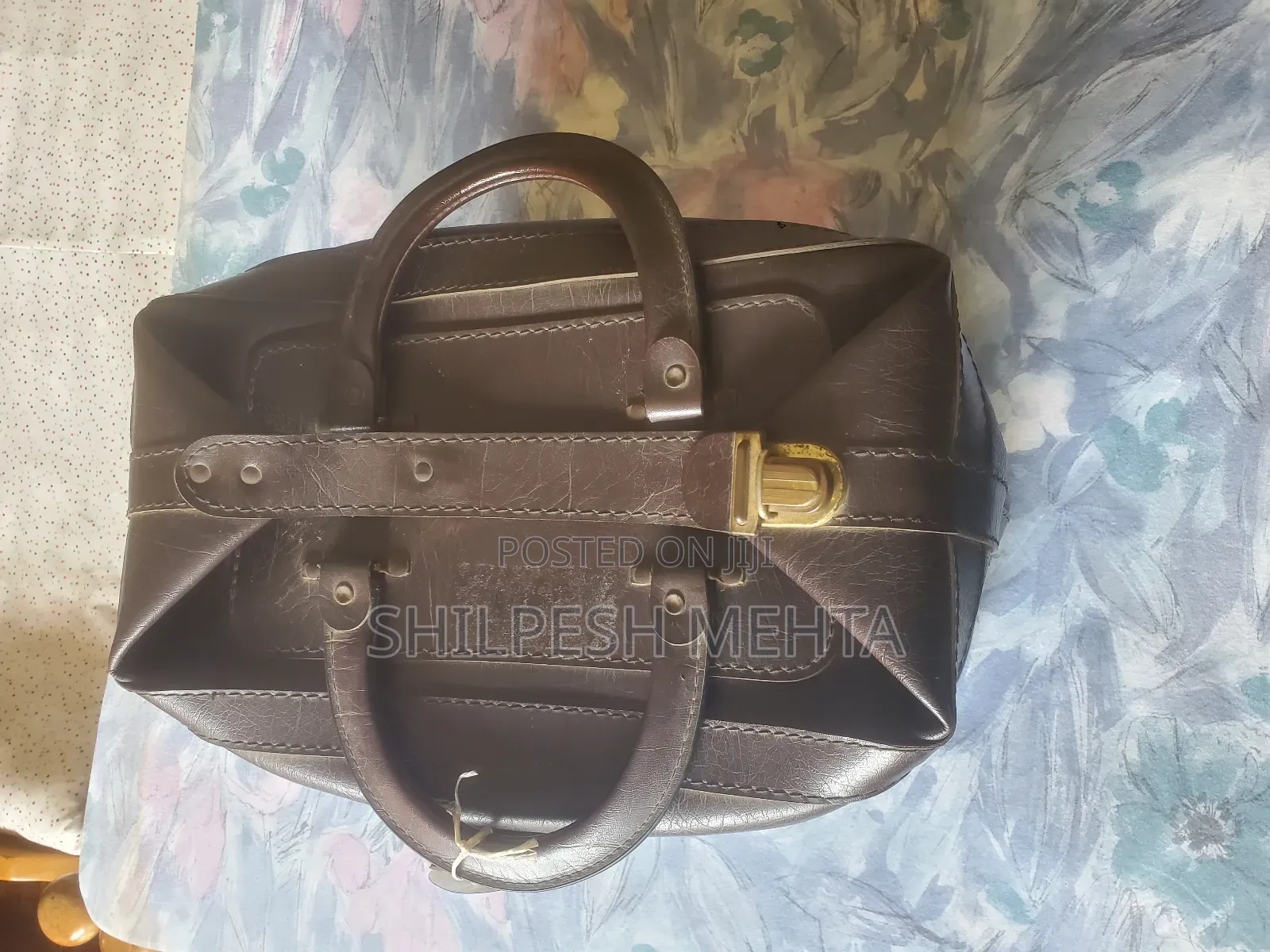 Leather Hand Luggage Bag