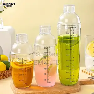 Upgraded Plastic Cocktail Shaker Cup