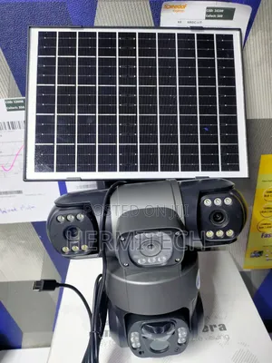 3 Lens 4g Solar PTZ CCTV Surveillance Camera 3 in 1 Camera