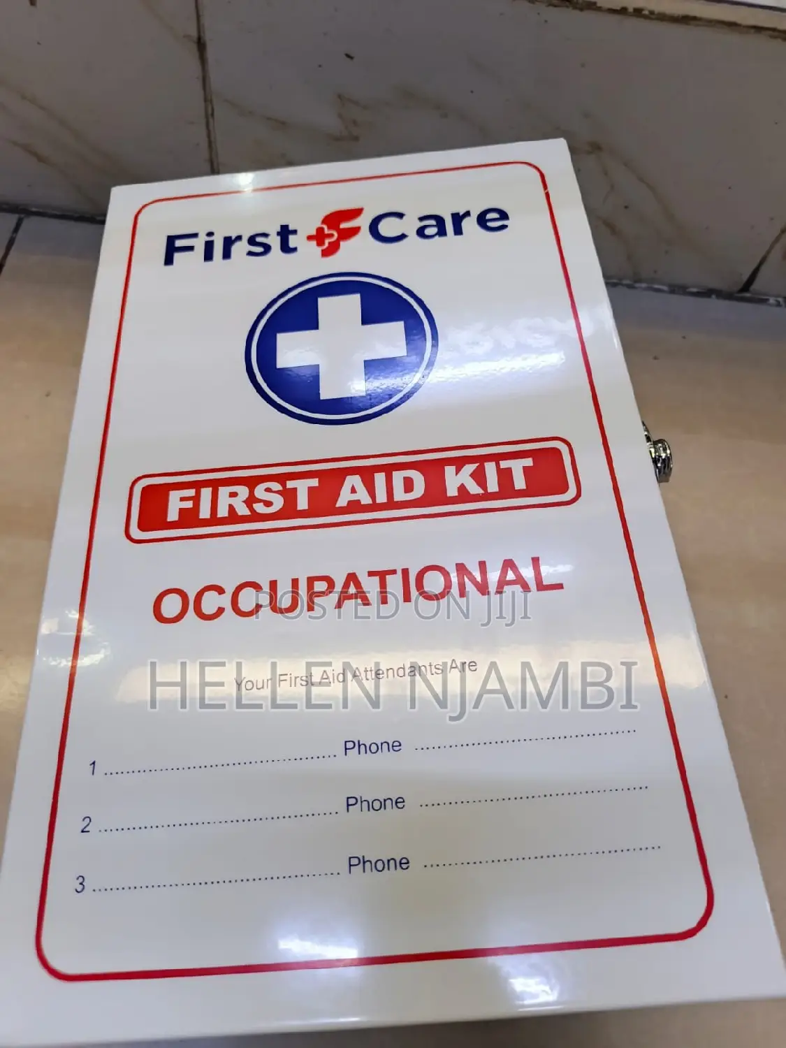 First Aid Occupational Kit With Metallic Lockable Box