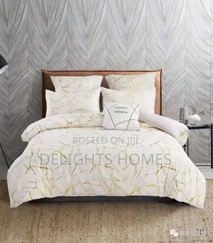 Gold Marble Duvet Cover Set_sk