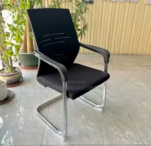 Office Chair: Strong Mesh Fixed Chrome Conference Chair