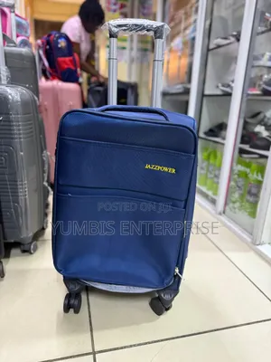 Small Size Fabric Suitcase Available Only Navy Blue