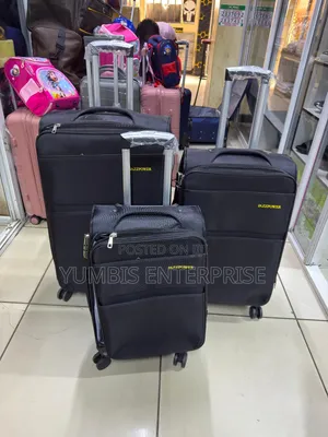 Fabric Material Quality Suitcases Set in 3 in 1
