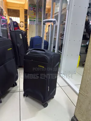 Black Small Size at Fabric Material Suitcase Luggage Bag