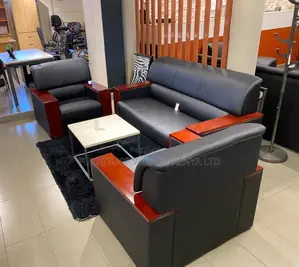 Sofa:5-Seater Modular Ergonomic Sofa Set With Wood Armrest