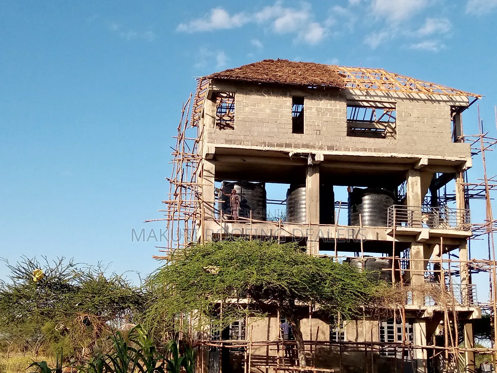 Makuti Roofing Structure and Installing