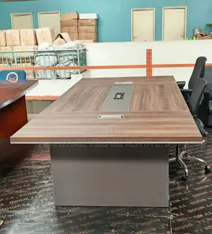 Office Table: Solid Engineered Wood 3 Meter Boardroom Table