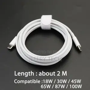 45w 65w 100w Usb Type C to Type-C Connector Cable for Pd 2m