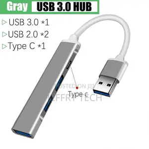 4 Port Hub Usb 3.0 Type C Multi Splitter Adapter Otg for Mac