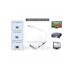 3 in 1 Display Port Dp to Dvi Vga Hdmi Adapter Conversion Ca
