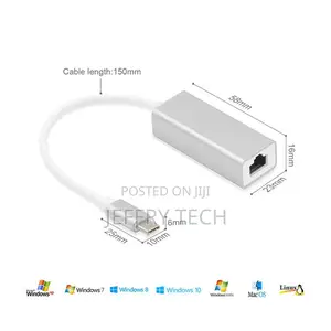 Aq General Basix Usb 3.1 Type C Hub to Ethernet Rj45 Lan Ada