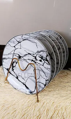 Set of 6 Marble Plates