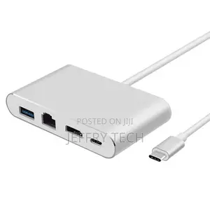 In 1 Usb Type-C to Hdmi + Rj45 Gigabit Ethernet Network +