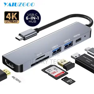 6/7 Port Usb C Hub Type C Splitter Docking Station to HDM