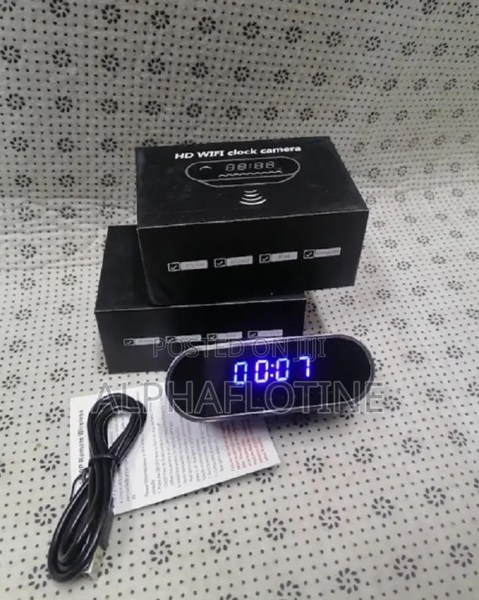 Wifi Camera Digital Table Clock Wireless