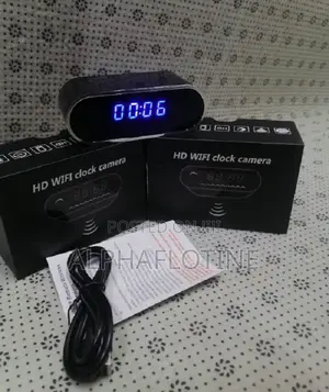 Hd Wifi Spy Camera Alarm Clock 1080p Nanny Camera