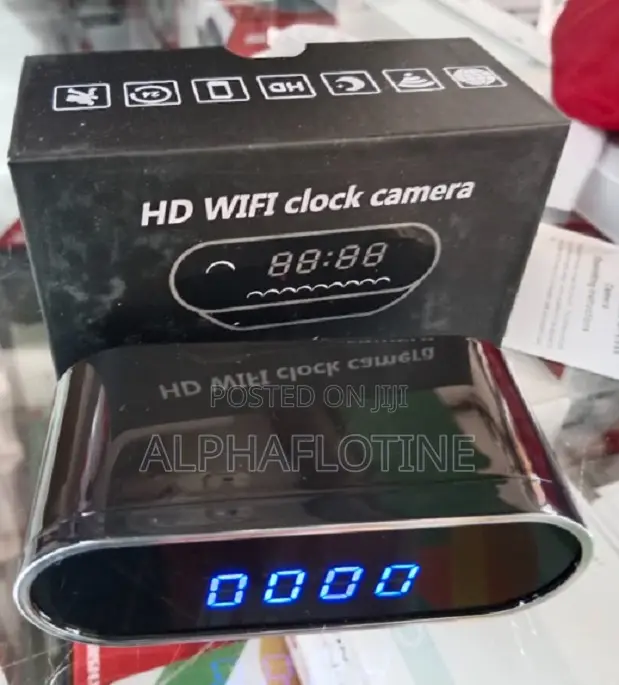 Spy Table Clock Camera (Wifi, Resolution)